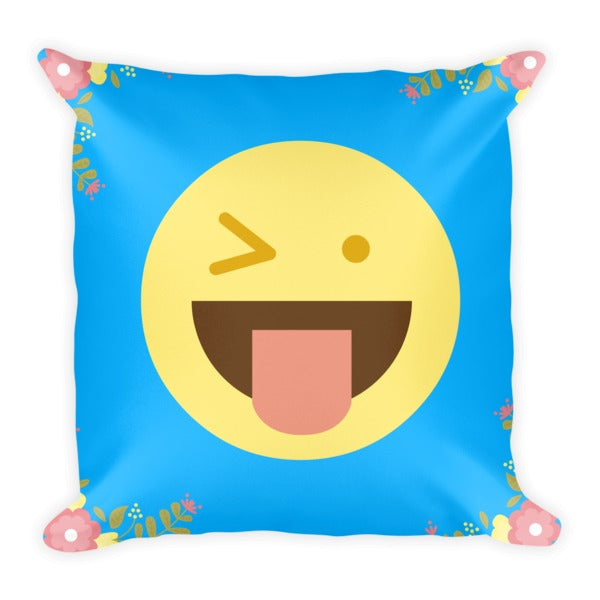 Smiley Flowers Pillow