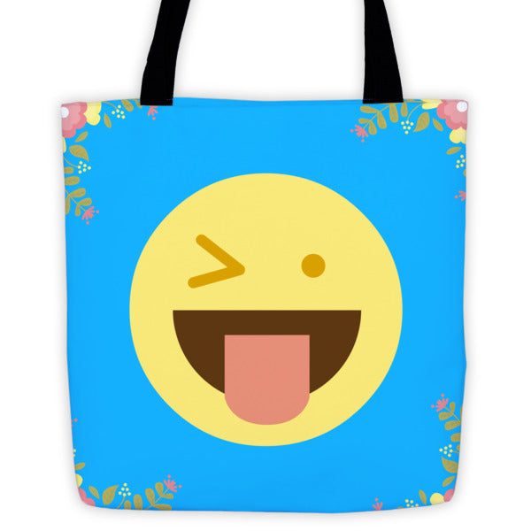Smiley Flowers Tote bag